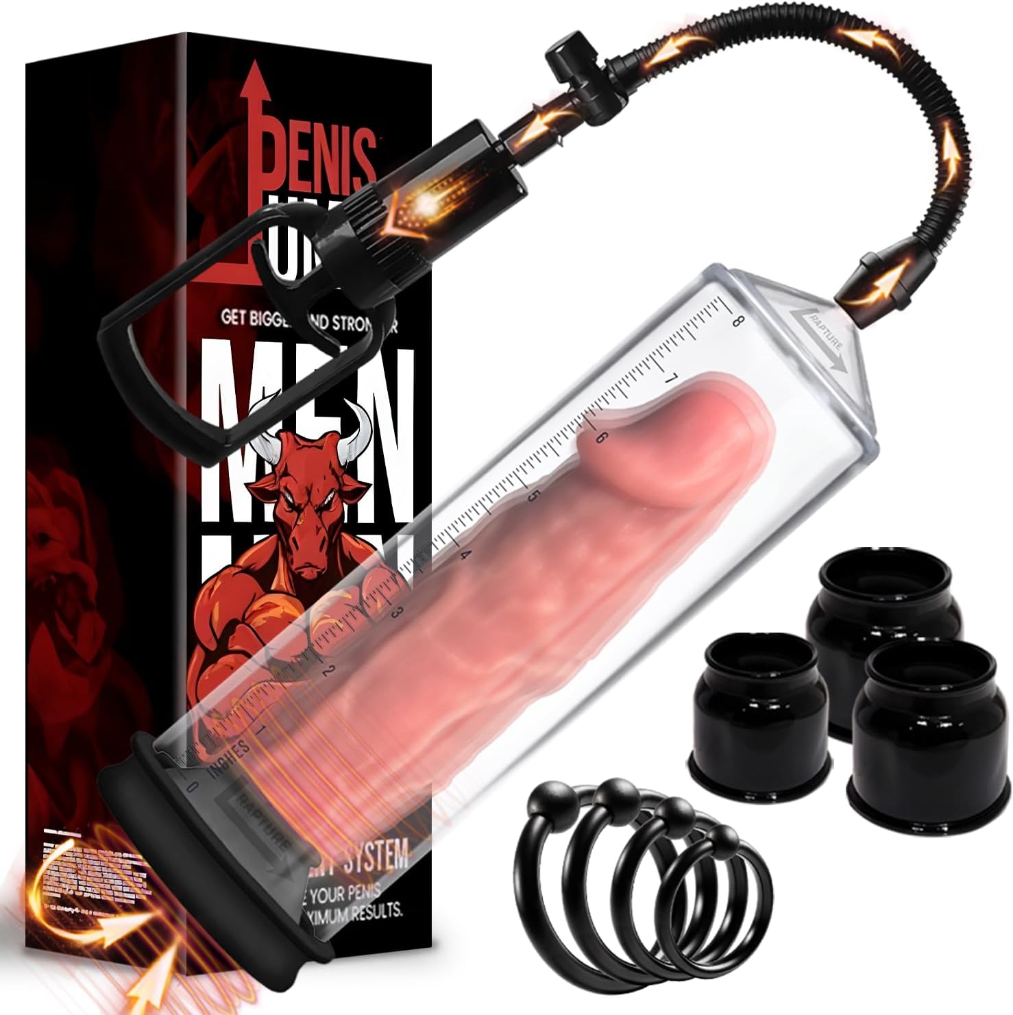 Pump Vakumlu Penis Büyütücü Pompa supplement bottle